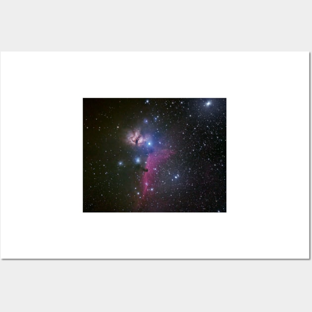 Horsehead and Flame nebulae Wall Art by naturalis